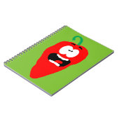 Roter Hot Chili Pepper Notizblock (Linke Seite)