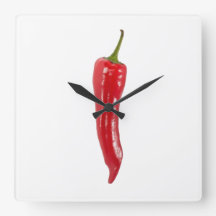 Roter Hot-Chili-Uhr