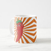 Roter Hot Pepper Diva Imitate Stickerei drucken Kaffeetasse (Vorderseite Links)