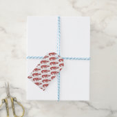 Roter-Hummer-Bilddesign Geschenkanhänger (Mit Garn)