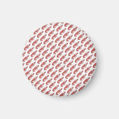 Roter-Hummer-Bilddesign Magnet (Vorne)