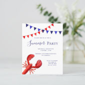 Roter Hummer für das Sommer-Party - Aufforderung z (Stehend Vorderseite)