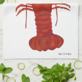 Roter Hummer Geschirrtuch (Gefaltet)