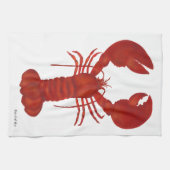 Roter Hummer Geschirrtuch (Horizontal)