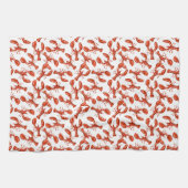 Roter Hummer Geschirrtuch (Horizontal)