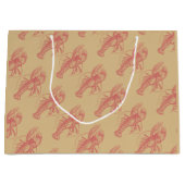 Roter Hummer Große Geschenktüte (Vorderseite)