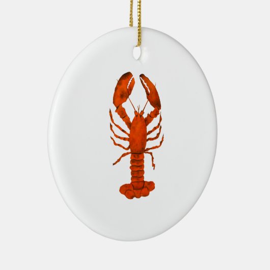 Roter Hummer Keramik Ornament (Rechts)