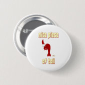 Roter Hummer Koch schönes Stück Schwanz Button (Vorne & Hinten)