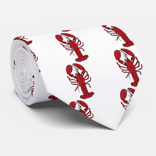 Roter Hummer Krawatte (Gerollt)