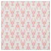 Roter Hummer-Nautiker Stoff (Muster)