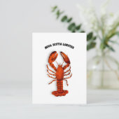 Roter Hummer Postkarte (Stehend Vorderseite)