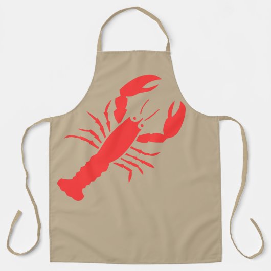 roter Hummer Schürze (Vorderseite)
