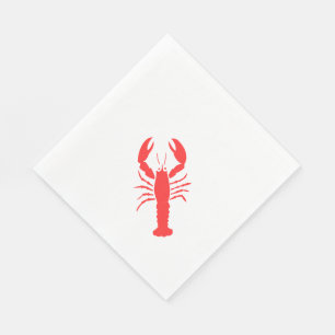 Roter Hummer Serviette