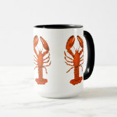 Roter Hummer Tasse (VorderseiteRechts)