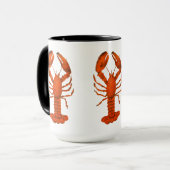 Roter Hummer Tasse (Vorderseite Links)