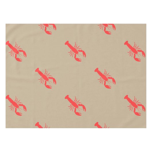 Roter Hummer Tischdecke (Vorderseite (Horizontal))