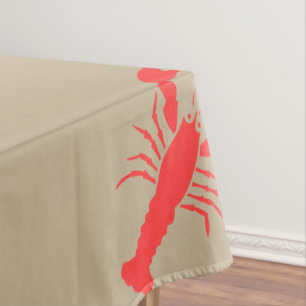 Roter Hummer Tischdecke