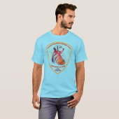 Roter Hund Blau T-Shirt (Vorne ganz)