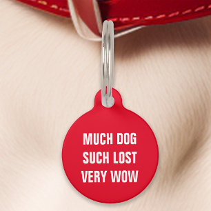 Roter Hund Viel Solch Verloren Sehr Wow Lustig Haustiermarke
