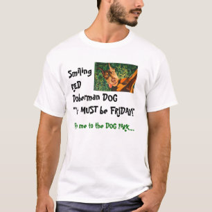 Roter Hundedobermann-T - Shirt