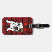 Roter HundeGepäckanhänger Gepäckanhänger (Vorderseite horizontal)