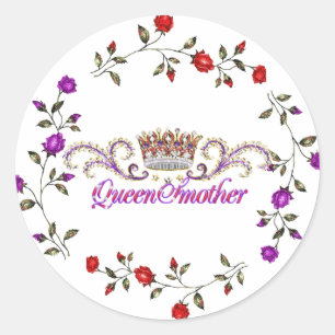 roter Hutköniginaufkleber Runder Aufkleber