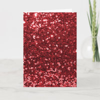 Roter Imitat Glitzer