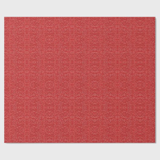 Roter Imitat-Glitzer Geschenkpapier (Flach)