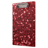 Roter Imitat-Glitzer Klemmbrett (Links)