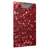 Roter Imitat-Glitzer Klemmbrett (Rechts)