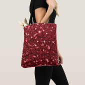 Roter Imitat-Glitzer Tasche (Von Nahem)