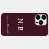 Roter individuelle Name Case-Mate iPhone Hülle (Rückseite (Horizontal))