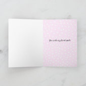 Roter individuelle Name Feiertagskarte (Innenseite)