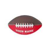 Roter individuelle Name Football (Vorderseite)