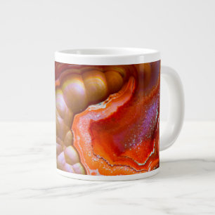 Roter irisierender Feueropal Jumbo-Tasse