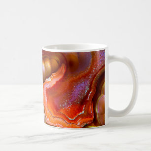 Roter irisierender Feueropal Kaffeetasse