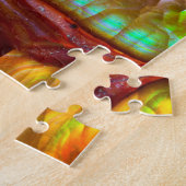 Roter irisierender Feueropal Puzzle (Seite)