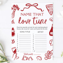 Roter italienischer Name, dass Liebe Tune Brautpar