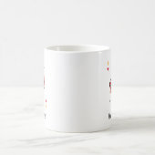 Roter Jack der Herzklopfkarte Poker Name des Spiel Kaffeetasse (Mittel)