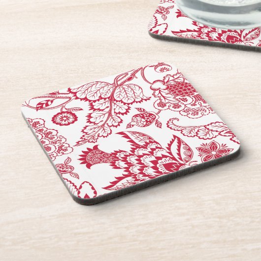 Roter Jacobohnen Untersetzer (Linke Seite)