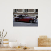 Roter Jaguar Mark IX Poster (Küche)