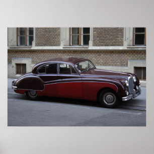 Roter Jaguar Mark IX Poster