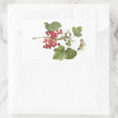Roter Johannisbeere (Ribes rubrum) von Redouté Rechteckiger Aufkleber (Tasche)