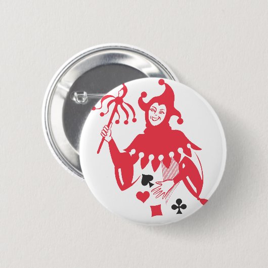 Roter Joker Button (Vorne & Hinten)