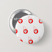 Roter Joker Cartoon mit Deckscoffe Button (Vorne & Hinten)