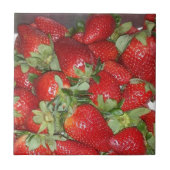 Roter Juicy-Erdbeeren-Faden Fliese (Vorderseite)
