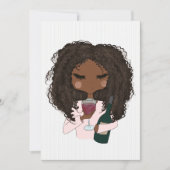 Roter Junggeselinnen-Abschied Einladung (Vorderseite)