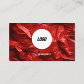Roter Junk-Abholdienst-Logo Visitenkarte (Rückseite)