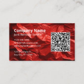 Roter Junk-Abholdienst-Logo Visitenkarte (Vorderseite)