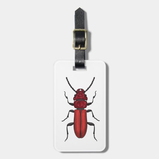 Roter Käfer Gepäckanhänger (Vorderseite vertikal)